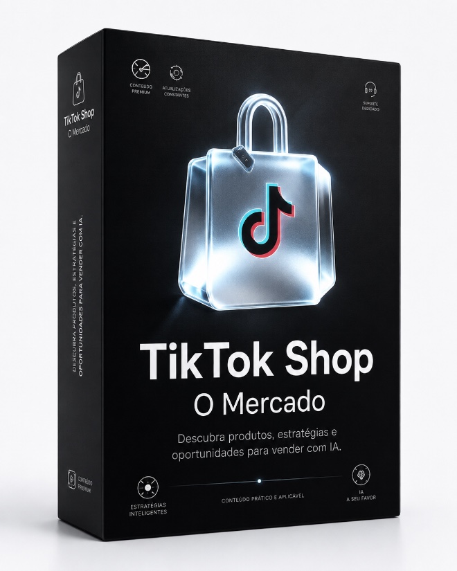 Box 3D do treinamento TikTok Shop — O Mercado