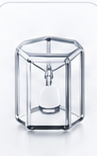 Cubo de vidro representando o produto